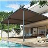 YSPP Telo Ombreggiante 5x5 Occhiellato Teli Ombreggianti da Esterno Rete Telo Ombra Tessuto 90% Protezione Solare Tessuto Ombreggiante Marrone Balcone, Giardino, Rete Antigrandine,brown-6x6m