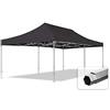 TOOLPORT 4x8m gazebo pieghevole PVC 850 ignifugo, PROFESSIONAL 50mm alluminio, nero