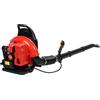 Haibinsuo Soffiatore a gas da 80 cc, spazzaneve a 2 tempi con serbatoio dell'olio da 2,3 l per la cura del prato, giardino, cortile, marciapiedi, pulizia garage (900 CFM, 206 MPH) rosso