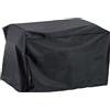 COSE DA CASA Copertura Barbecue Grande Universale in Tessuto custodia Impermeabile 160x80x90 cm cover ANTISTRAPPO Protettiva Telo Copri BBQ da Esterno universale Professionale Colore Nero