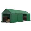 TOOLPORT Tendone deposito 4x8 m PVC 700 N verde scuro impermeabile tenda capannone tenda di stoccaggio