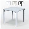 Produce Shop Tavolo Bar Poly Rattan Esterni 80x80 Grand Soleil Olè - Bianco