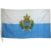 G.V. Bandiera Flag Repubblica San Marino SANMARINESE Rocca Monte Titano cm90x150 Alta QUALITA' Tessuto Spesso Robusto