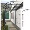 Lnder Arco Giardino Per Glicine e Rose - Arco Per Piante Rampicanti - Traliccio Per Rose 90x240cm e 240x240cm - Bianco e Nero - Resistente Alle Intemperie