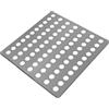 Generic Copriscarico in Acciaio Inossidabile, Protezioni for Scarico Doccia Quadrate con cavità Uniforme, Protezione for Scarico, Copertura A Vortice, Protezione(10.5x10.5cm)