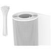 DMS Rete protettiva in plastica 10 x 10 altezza Mt 1 x lunghezza Mt 5 con 100 FASCETTE INCLUSE NEL PREZZO! Adatta a balconi, cancelli, recinzioni, giardino. (COLORE BIANCO)