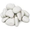 FORTUNATO Ciottoli in Marmo Bianco Carrara, Decorativi per Esterni, Superficie Levigata, Vari Formati (Misura : 25/40, Formato : 25 kg)