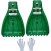 SZLIFE Grandi Palette per Foglie, raccogli Foglie, rastrello Portatile ergonomico, rastrello per Foglie con Artigli per Raccogliere Foglie, Erba Tagliata,