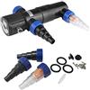 Gardebruk® Lampada Disifettante UVC per Laghetti da Giardino 11 Watt Cavo 5m 3 Adattatori Sterilizzatore per Acquario Lampada di Sterilizzazione Filtro Luminoso
