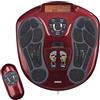 BioEnergiser Circulation Maxx Reflexology, stimolatore muscolare elettrico con riflessologia del piede, 99 livelli di intensità e 6 modalità di massaggio, dispositivo TENS con 4 cuscinetti gel, telecomando