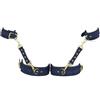 BFLaiCai Kit Di Bondage SM Set Costrizione For Coppie Fetish Sex Restraint Toys For Donne Con 2 Manette Da Polso Cinghie For Cosce E Vita Corteccia BDSM Toy