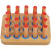 FRCOLOR Tavoletta Forata in Legno Per Riabilitazione Mano Con 20 Fori Strumento Per Terapia Occupazionale E Esercizi Di Coordinazione Occhio-Mano Attrezzo Per Rinforzo Dita E Presa