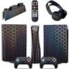 LNMLRBXEXZ Adesivo Skin Per PS5 Console Disc Edition & Digital Sticker Vinyl Decal Cover Per Ps5 Controller & Charging Station & Headset & Media Remote 42996 Decalcomania Per Cover(Digital Edition)