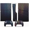 LNMLRBXEXZ Compatibile Con Adesivi Skin Per PS5 Slim Skin Disc Edition & Per Digital Console Controller Vinyl Cover Skins Wraps Scratch Resistant Compatible 40291 Avvolgimento(Disc Version)