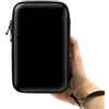 ADVcer 3DS Custodia protettiva impermeabile in EVA con cinturino da polso rimovibile per Nintendo New 3DS XL, 3DS, 3DS XL, 3DS, 3DS LL o 2DS XL o DSi, DS Lite (nero)