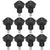 Haofy Mini Interruttori a Bilanciere da 23 Mm con 3 Pin Rotondi ON-OFF, 10 Interruttori a Bilanciere per Barche Resistenti Alla Corrosione Lunga Durata per Piccole Imbarcazioni