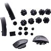 Deal4GO FULL Buttons L R ZL ZR A B X Y SR SL Home & Capture Trigger Button Ricambio per Nintendo Switch & Switch OLED Joy-con Controller - Nero