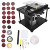 Tomvorks Mini Tavolo 96 W per la Lavorazione del Legno Fai Te con Angoli di Taglio Versatili e Lame Multimateriale (Spina UE 110-240 V)