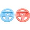 XUMIUZIY Volanti 2 Pezzi per 2, Attacco Ergonomico per Controller di Gioco di Corse con Presa Migliorata e Pulsanti SL SR, per Feste Sportive in Famiglia e Giochi Interattivi (blu+arancione)