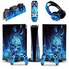 GALSOR Protettivo 08250 Per PS5 Console Disc Edition & Digital Sticker Vinyl Decal Cover Per Ps5 Controller & Charging Station & Headset & Media Remote Senza Bolle E Senza Residui(Disc Version)