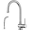 PAFFONI MISCELATORE LAVELLO CUCINA A DOCCETTA ESTRAIBILE STICK PAFFONI SK185 CR
