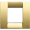 Vimar 17092.32 Idea placca Classica 1-2 moduli, 8.8x8x0.93cm, oro lucido