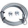 Masidef: Member of the Würth Group Kit per porte basculanti fune diametro 4 mm. con gancio ad asola + 2 morsetti