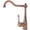 Sanlingo Nostalgia Retro Cucina Lavello Rubinetto Miscelatore Rosso Bronzo Rame Sanlingo