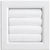 First Plast - Griglia di ventilazione in PVC, griglia di ventilazione in PVC, uscita d'aria a tapparelle mobili, 140 x 140 mm, da incasso