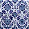 Cerames Piastrelle cucina e bagno decorate in ceramica Cerames Timur 20x20 cm | Rivestimenti Iznik colorati, 1 confezione - 0,48m2 (12 pezzi), mattonelle decorative ideale per cucina o bagno, rustico