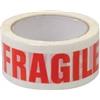 PD NASTRO ADESIVO SCRITTA FRAGILE 3 PZ (50 x 66 Mt) ALTA QUALITA' DA IMBALLO (3 ROTOLI, 198 Mt Totali) BIANCO CON SCRITTA FRAGILE IN ROSSO IDEALE X TRASLOCO e IMBALLAGGIO