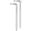 QUARKZMAN 2pz Chiavi Stella T10,Antimanomissione Chiavi Stella Chiave 6 Punti Forma L Utensile Manuale Acciaio Cromo-Vanadio per Riparazioni Automobilistiche/Domestiche