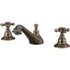 Weirun Rubinetto miscelatore vintage a 3 fori con doppia maniglia a croce per lavabo da bagno diffuso Weirun, 20,3 cm, 2 maniglie, 3 fori, rubinetti per vasca da bagno, Ottone Anticato