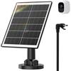 iTODOS Pannello solare per Arlo Pro, cavo di ricarica da esterno da 3 m e supporto regolabile, non per Arlo Ultra o Pro3 (nero)