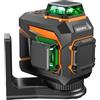 GOCHIFIX livella laser autolivellante 360 Professionale Livello Laser Verde 2x360 con Tubo Laser Sharp 520 Batteria Ricaricabile da 4Ah Modalità a Impulsi per Costruzioni e Livellamenti di Precisione