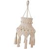 Cabilock Beige Paralume Sospensione Corda Cotone in Macramè di E27 per Lampada