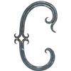 Fenau Numero civico Ferro battuto Acciaio | Lettera C | Grande | 180x100 mm | Acciaio (grezzo) S235JR