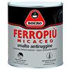 Boero FERROPIU' MICACEO BOERO SMALTO ANTIRUGGINE X INTERNI ED ESTERNI APPLICABILE DIRETTAMENTE SULLA RUGGINE, ASPETTO ANTICO LT. 2,500 GRIGIO CHIARO GRANA FINE.