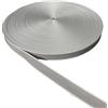 carretcar europea Nastro per tapparelle di colore grigio 20 mm x 50 m | Cinghia per tende avvolgibili bobina da 50 metri | Adatto per tende a rullo su porte e finestre, alta resistenza allo strappo
