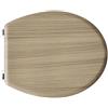 Dianhydro Copriwater universale in legno di rovere sbiancato