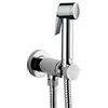 Bossini E37011 IDROSCOPINO PALOMA FLAT MIXER SET Kit Miscelatore Progressivo con doccia a pulsante in ABS e flessibile in ottone DA cm 125 BOSSINI BAGNI&CALDAIE