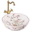 Rea - Lavabo Da Appoggio Felicia Lavandino Bagno 425 X 425 X 150 mm In Ceramica (Motivo)