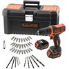 BLACK+DECKER BDCDD121BKA-QW Trapano avvitatore