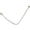 Drhomeam Tubo di scarico per compressore d'aria, filettatura G3/8, in alluminio+ottone color argento, accessori per compressore, parti di 16 mm, diametro interno dado esagonale