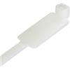 Techly 306585 Fascette Fermacavi 200x4,8mm con Targhetta 13x28mm 100 pz Bianco Bianco