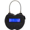 Muzrunq Timer Padlock LCD Display Time Lock USB Lock Timer ricaricabile Timer Blocco per scopi multifunzione per studente - nero