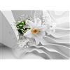 Runa Art Carta da parati fotografica gigli Fiori 3D 352 x 250 cm Vello Sfondo Murale XXL Moderne Decorazione Soggiorno Camera De Letto Sala Ufficio bianca 9179011a