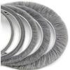 Seiletech.de Guarnizione a spazzola - Lunghezza 5 m - Altezza 6 mm - Larghezza 6,9 mm - Grigio - Autoadesivo - Guarnizione per porta scorrevole - Porte finestre e armadi