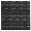 Eurodeco Pannelli da parete e soffitto, decorativi, rivestimento per pareti, spessore 2-3 mm, pannelli 3D in polistirolo espanso, 10 m², 40 pezzi, 50 x 50 cm, 0816, colore: nero