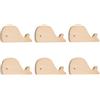 SANCHAKOU Legno Pomelli Per Mobili 6 Pezzi Medusa Balena Maniglia In Legno Per Bambini Porta Dell'Armadio Cassetto Maniglia In Legno Mobili Maniglia A Foro Singolo Balena